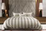 chambre avec lit fait