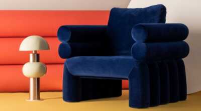 The Masie fauteuil et lampe
