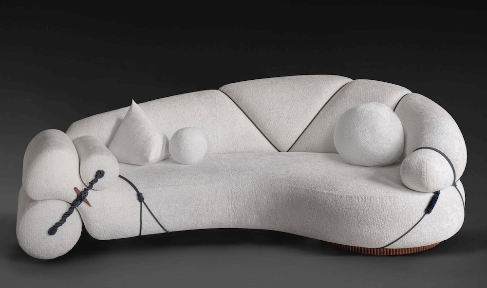 un canapé au design audacieux