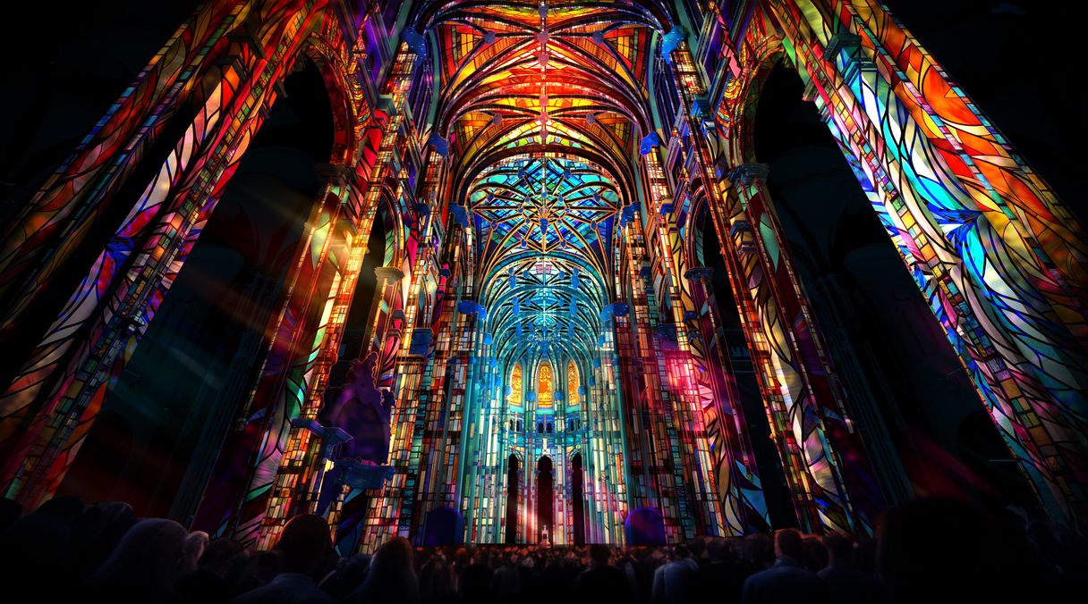 L&rsquo;église Saint-Eustache célèbre ses 800 ans en son et lumière avec Luminiscence