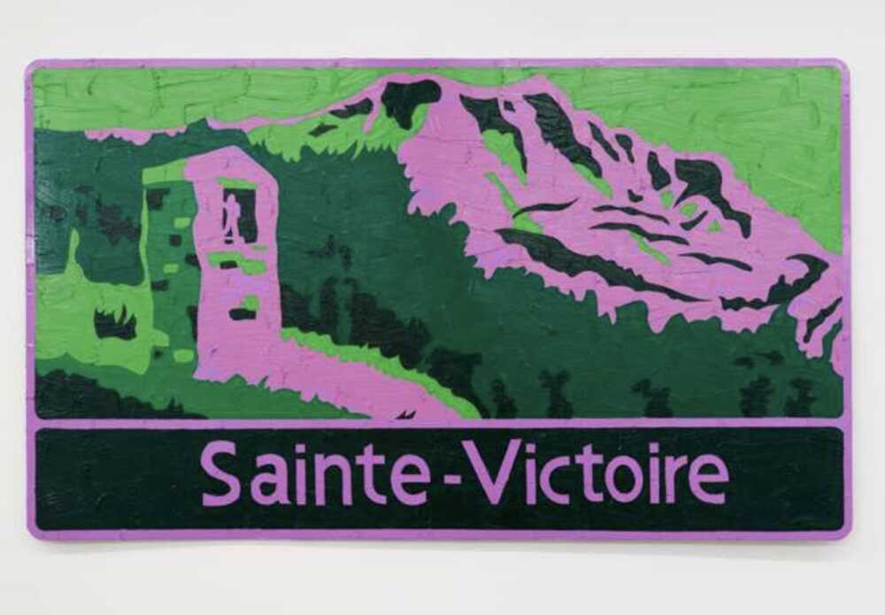Bertrand Lavier montagne Sainte-Victoire