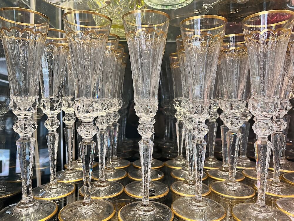 verres cristal Marché Dauphine