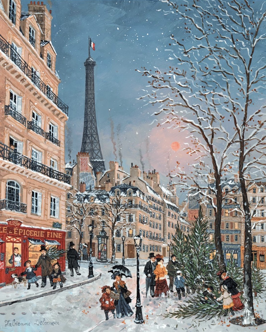 Fabienne Delacroix sous la neige