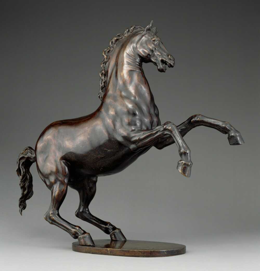 cheval en majesté bronze