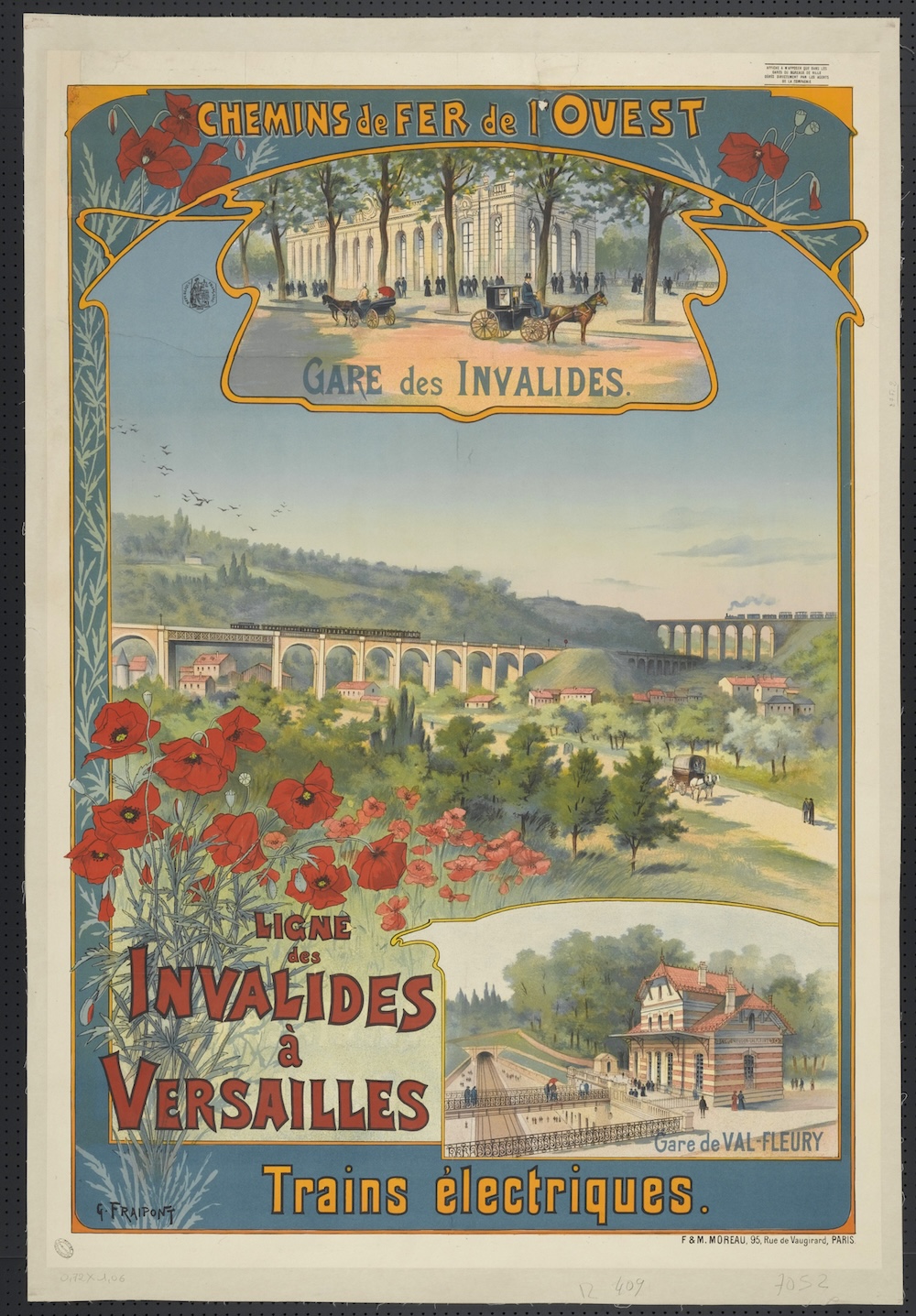 Villégiatures affiche chemin de fer 