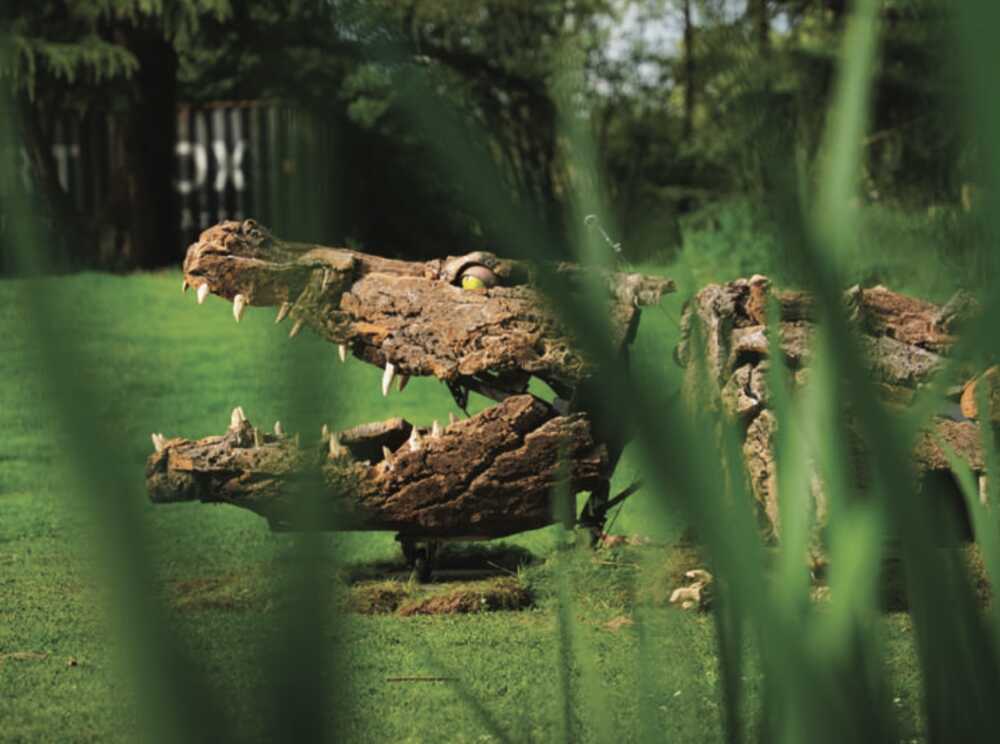 sculptures monumentales crocodile