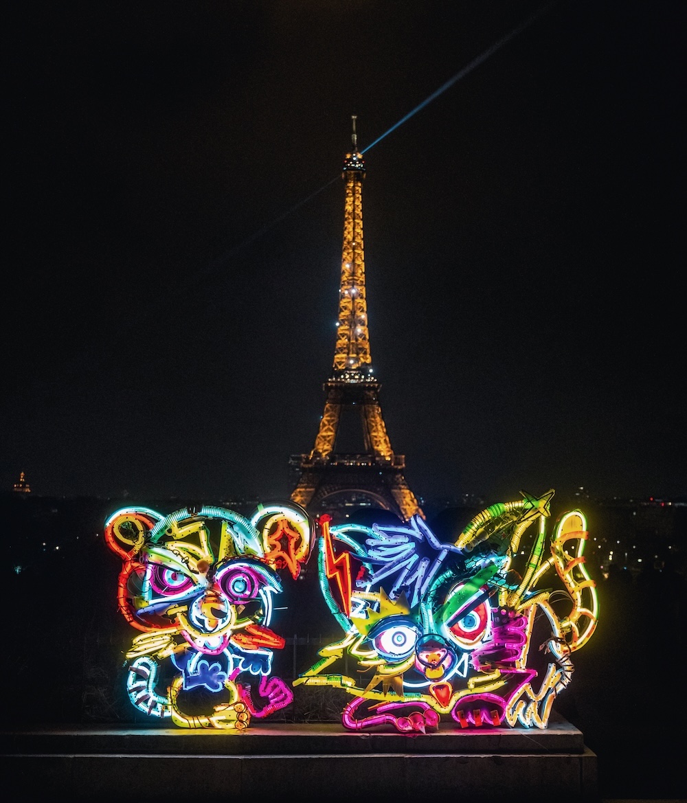 Bordalo II tour Eiffel