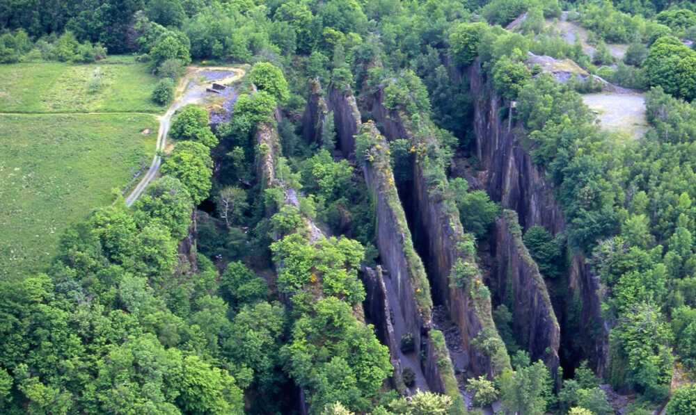 Pans de Travassac vue aérienne