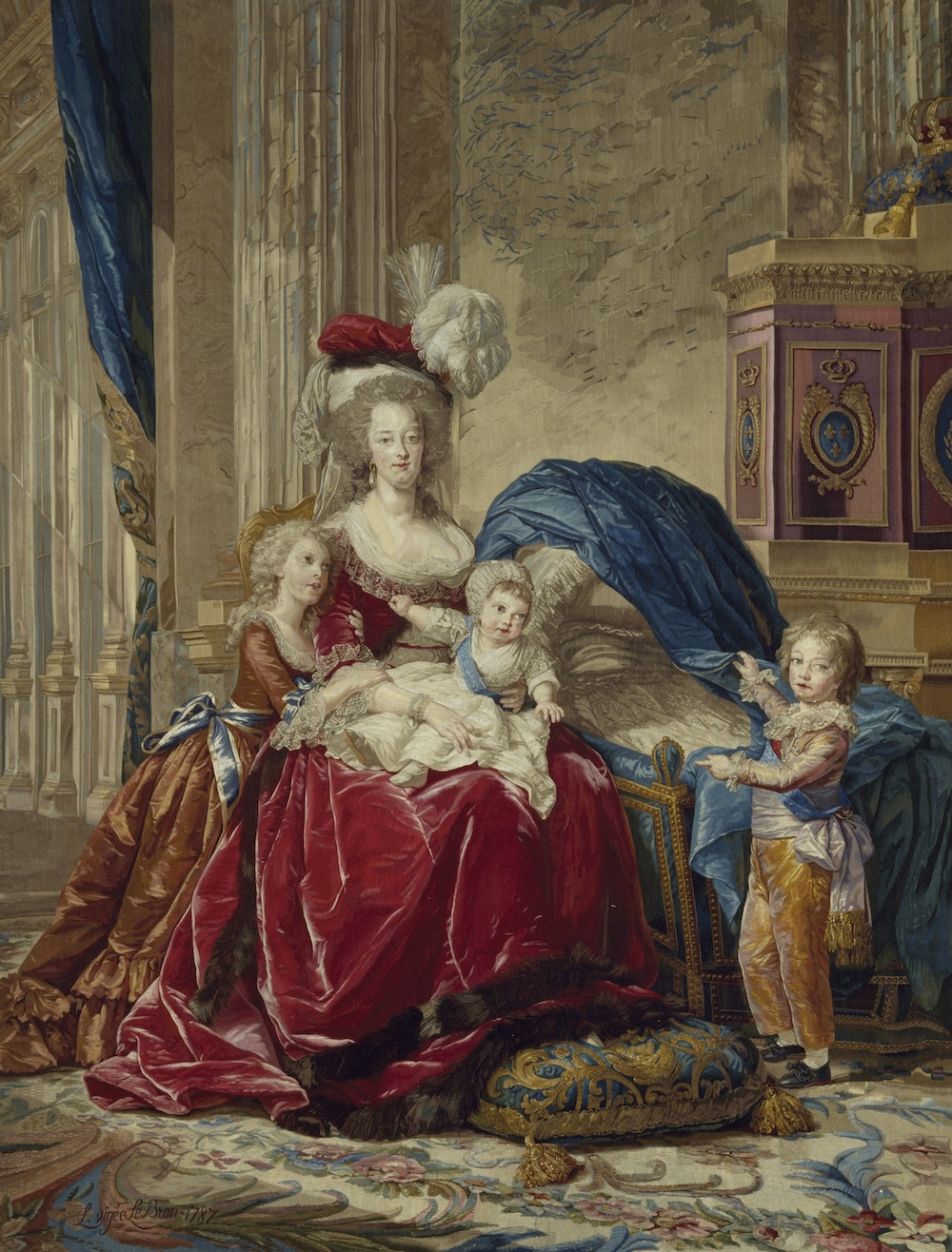 Saint-Cloud Marie-Antoinette avec ses enfants