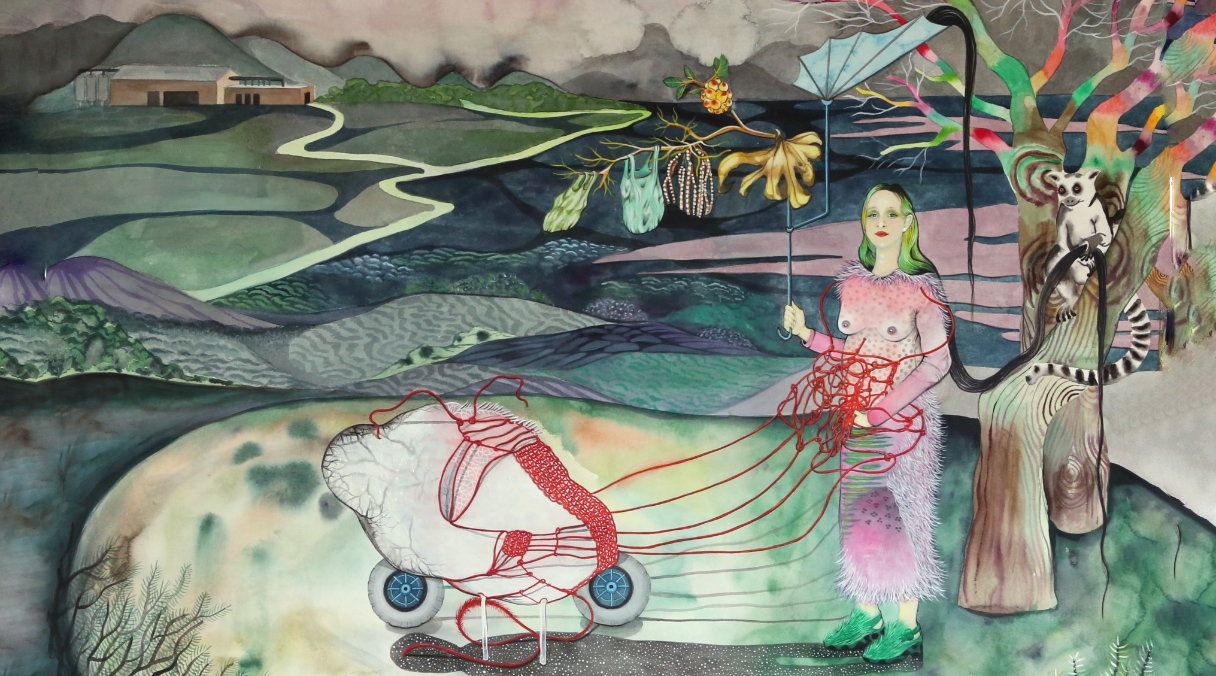 Elika Hedayat affiche ses aquarelles au Drawing Lab