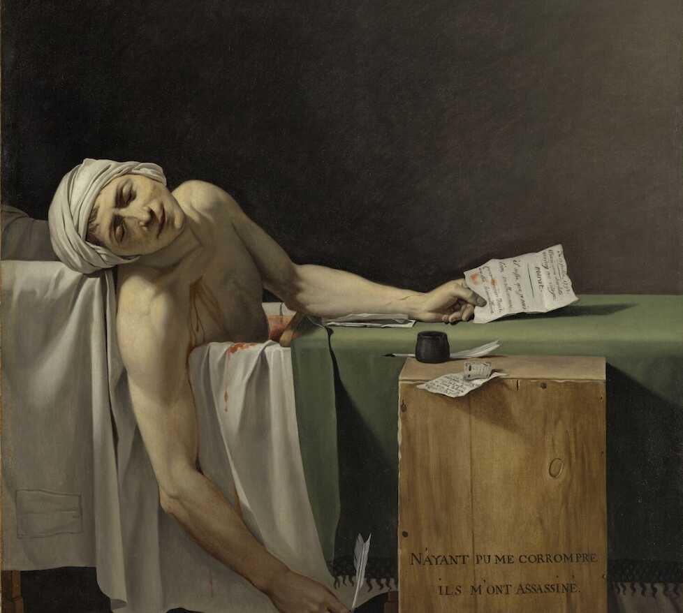 Jacques-Louis David Marat assassiné