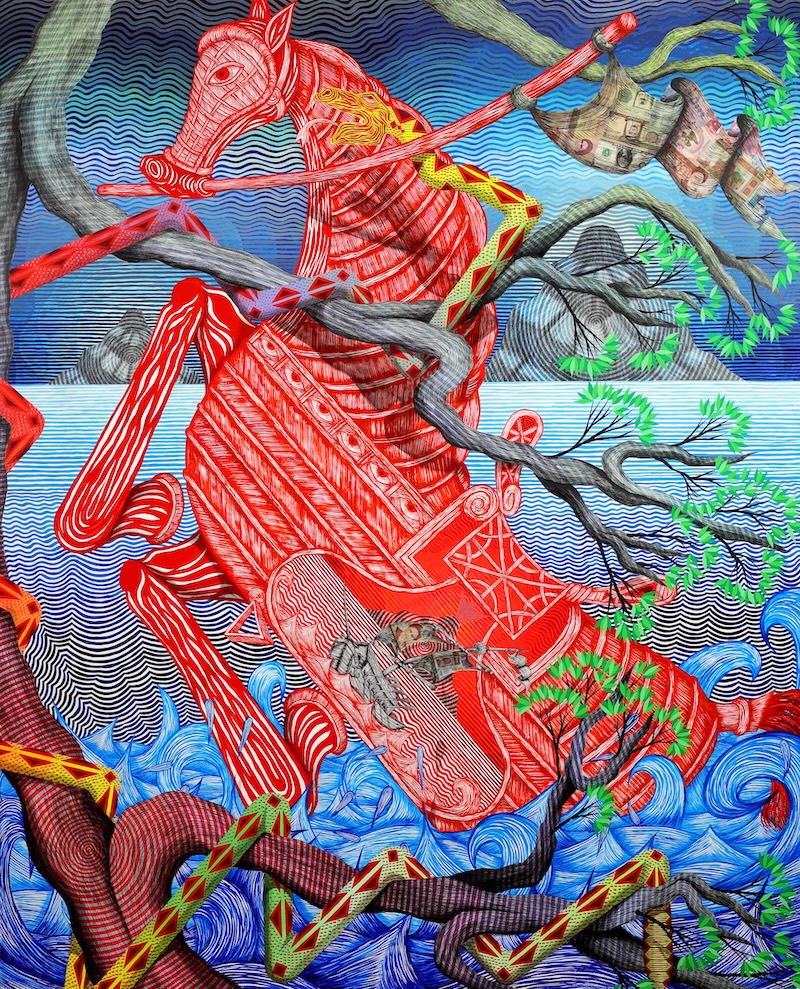 Fondation Desperados tableau hippocampe