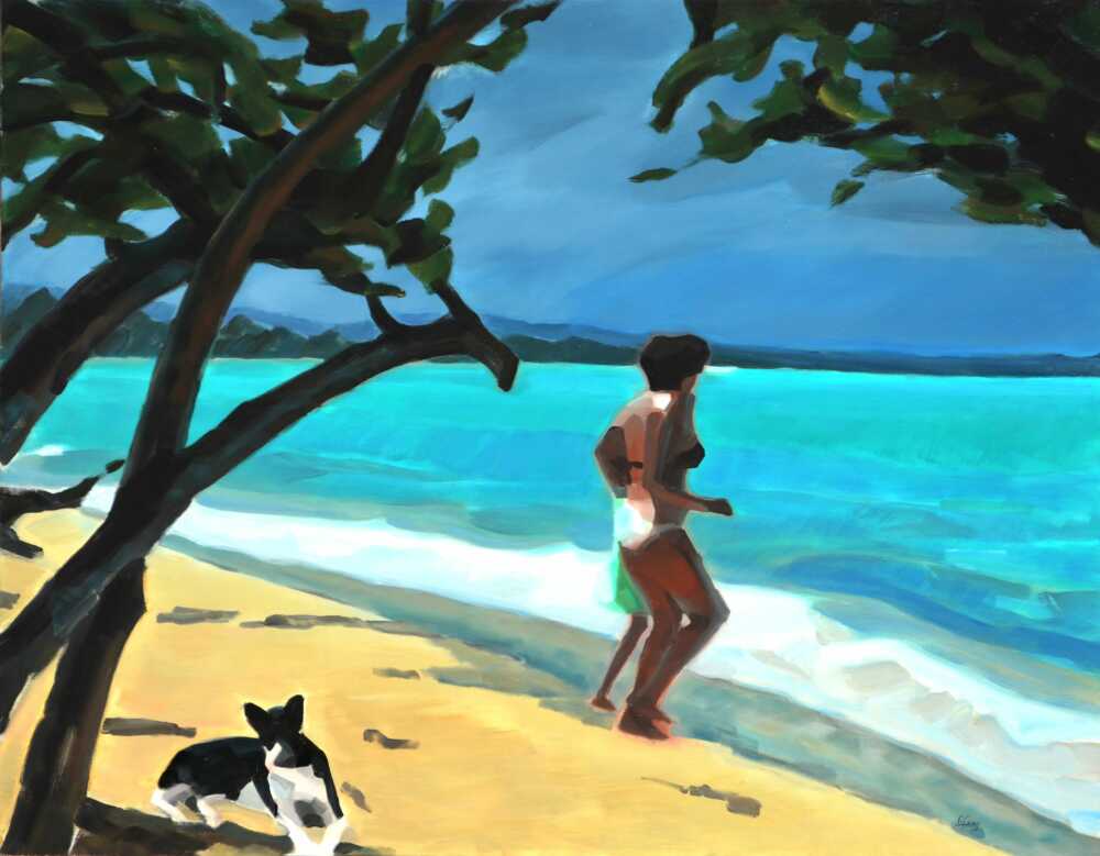 LiFang tableau sur la plage