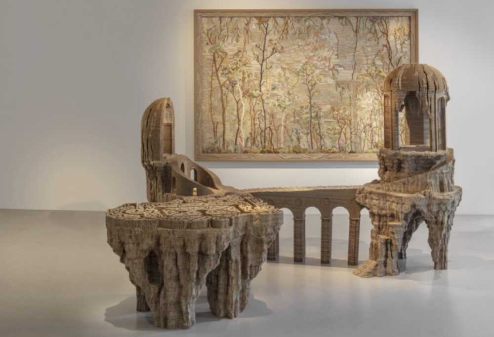 Grand Palais sculptures d'Eva Jospin