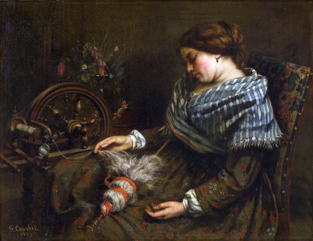 Gustave Courbet la fileuse endormie