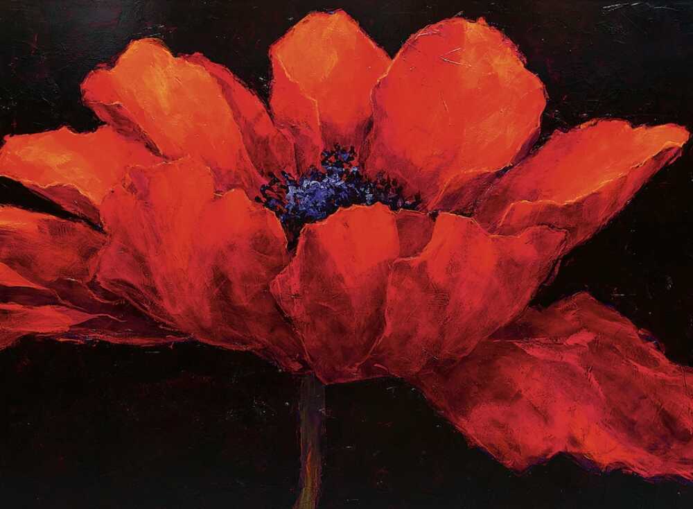 Charles Belle fleur rouge